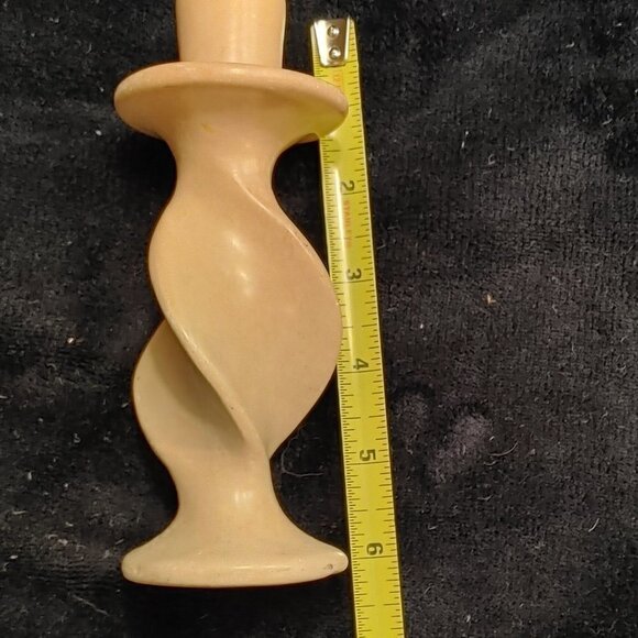Vintage Soapstone Twisted Candlestick - Picture 6 of 6